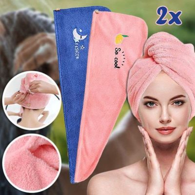 Rychleschnoucí ručník na vlasy (2 kusy) | HAIRWRAP