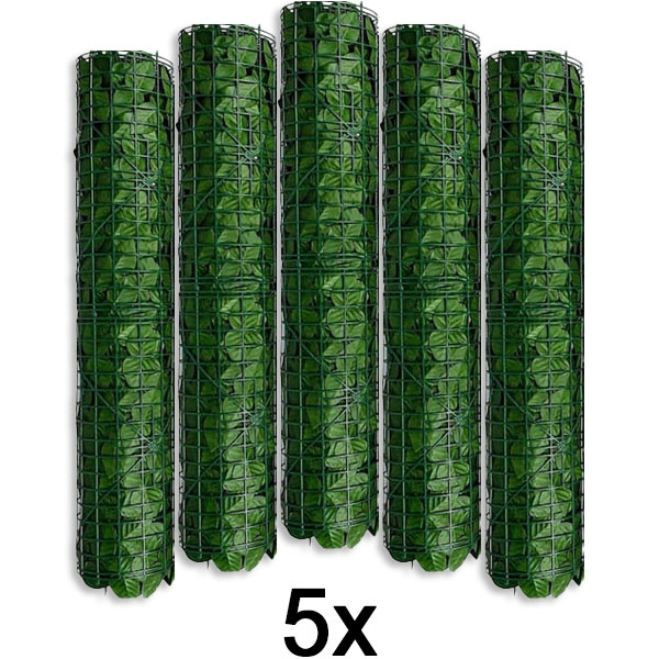 5x Panel pro ochranu soukromí s umělými listy | LEAFPANEL